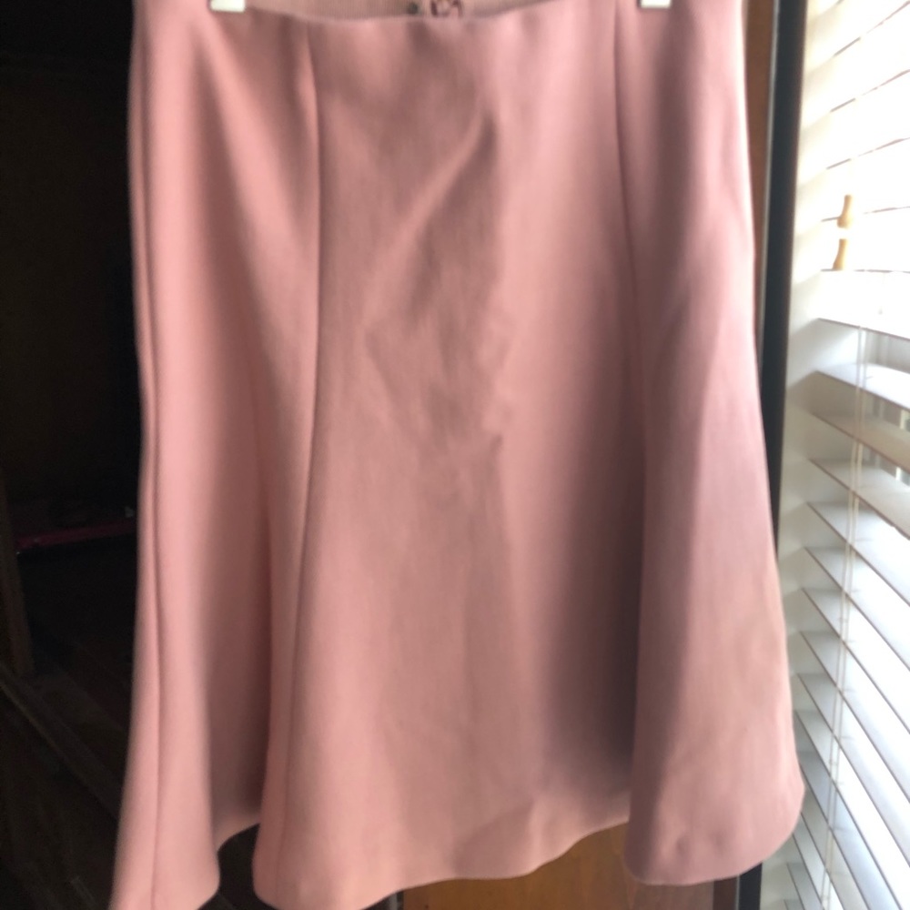 Ann Taylor Dusty Pink Flare Skirt, 0P